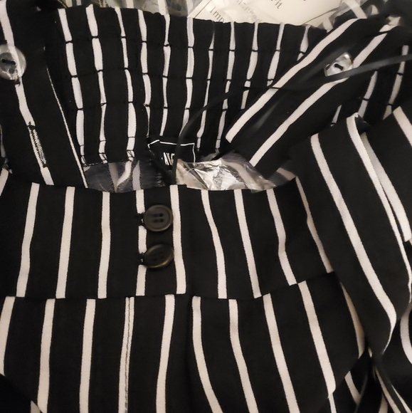 Black & White Striped Jumpsuit - Picture 5 of 6